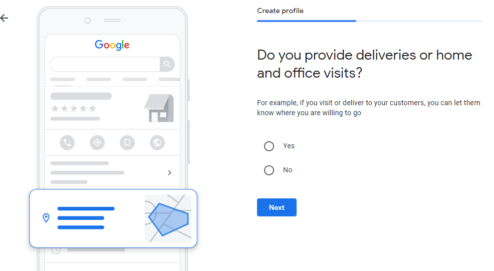 add a Google Business Profile